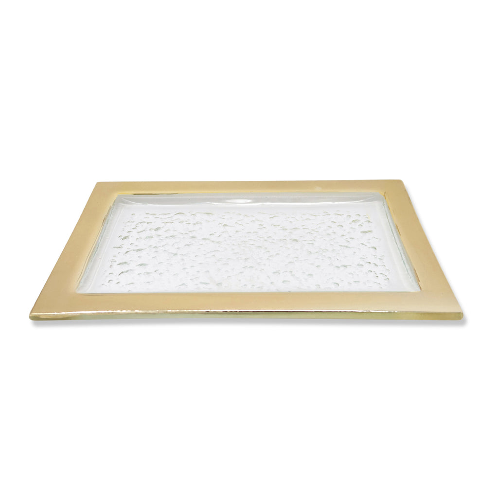 Oblong Tray with Gold Border (3 sizes)