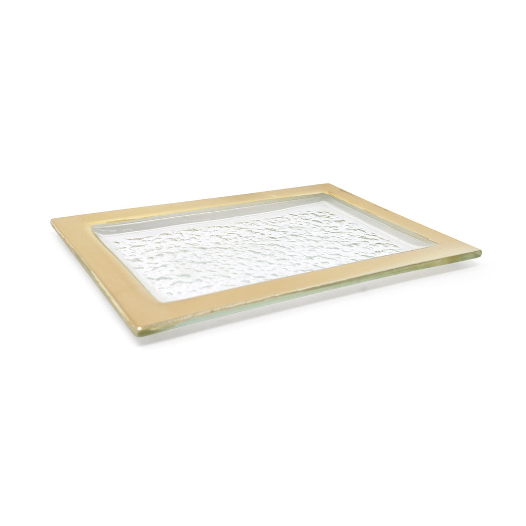 Oblong Tray with Gold Border (3 sizes)