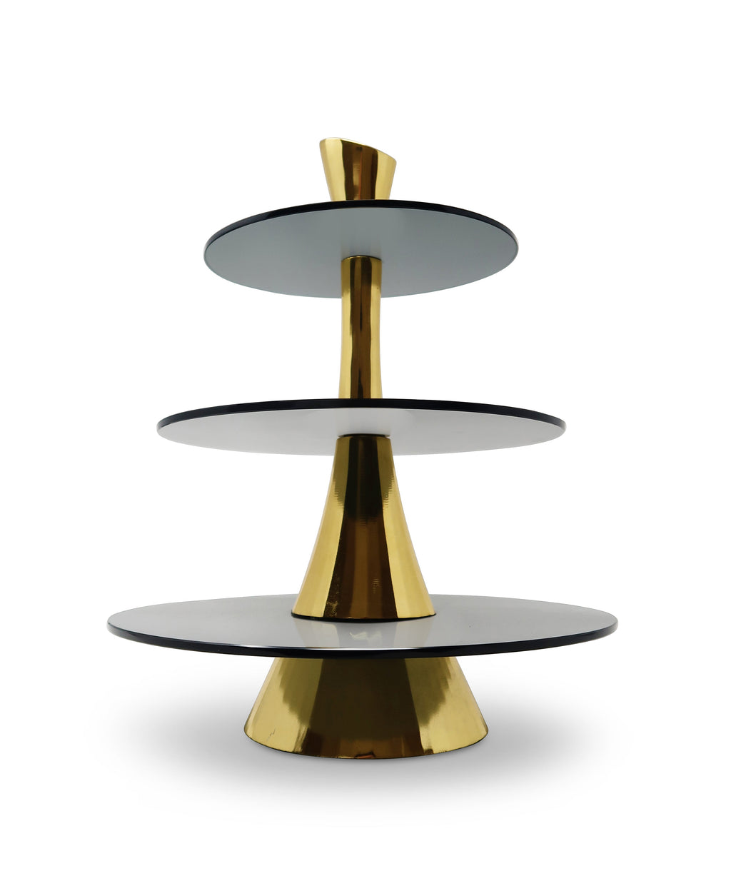 3 Tiered Cake Stand Centerpiece Gold
