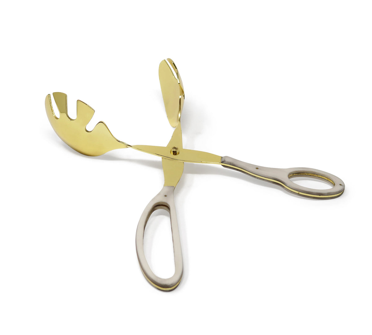 Stainless Steel Gold Serving Scissors Tongs