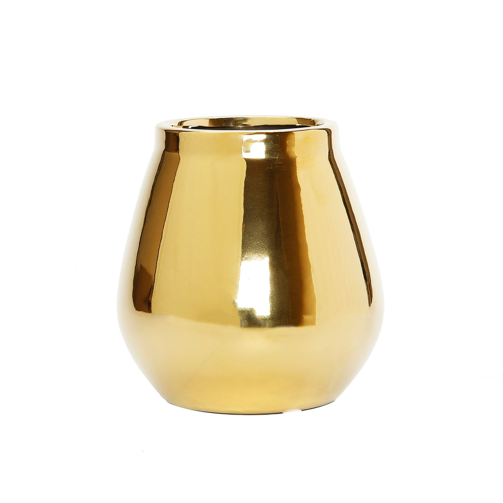 Polished Gold Bud Vase
