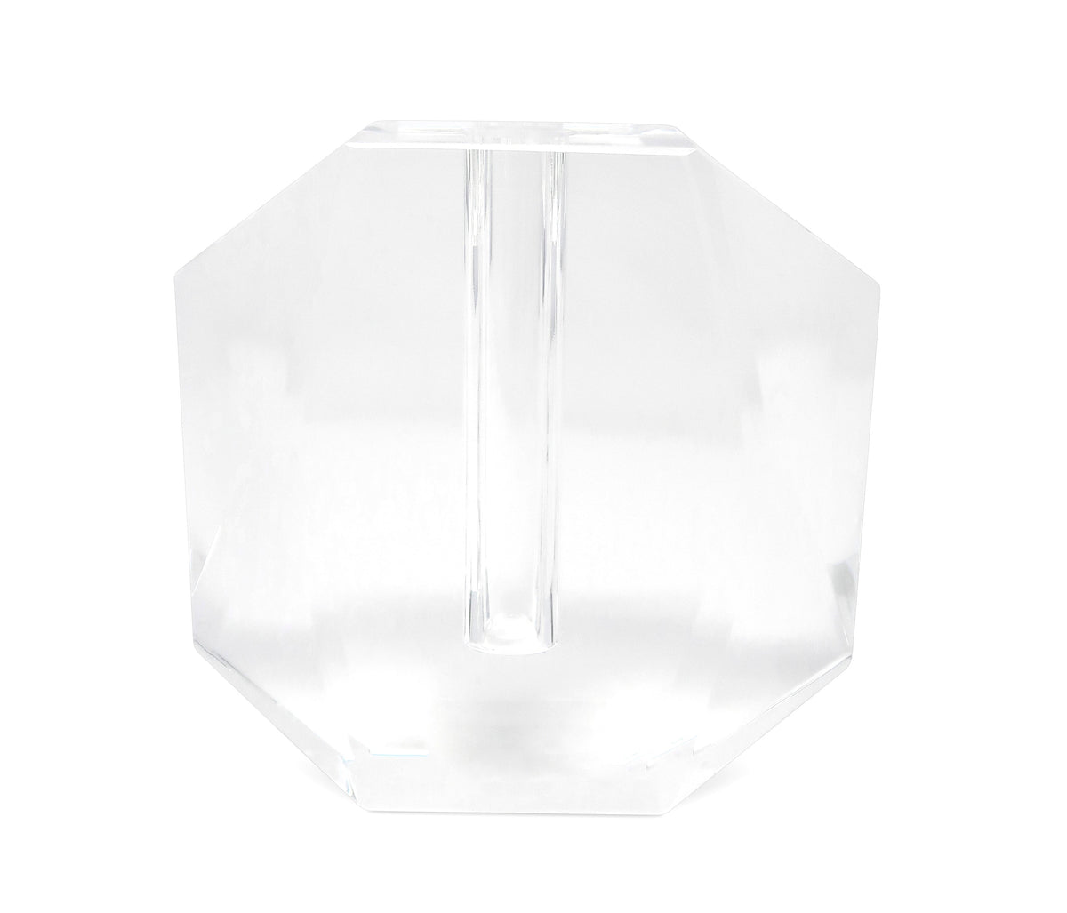 Crystal Bud Vase with a Dimensional Design, 5"H