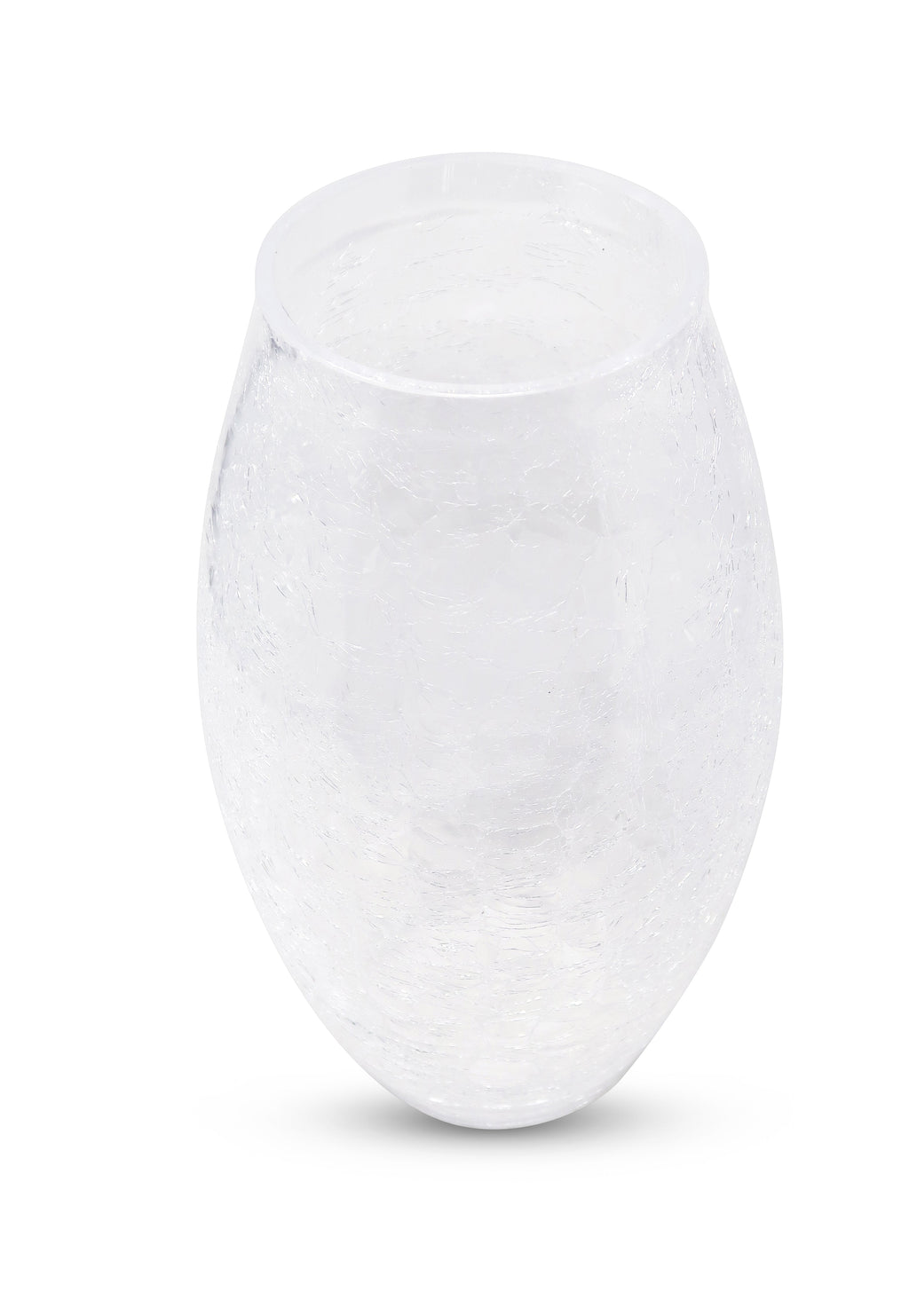 Liscio Ottico - 11" Centerpiece Vase with Cracked/Spiral Design