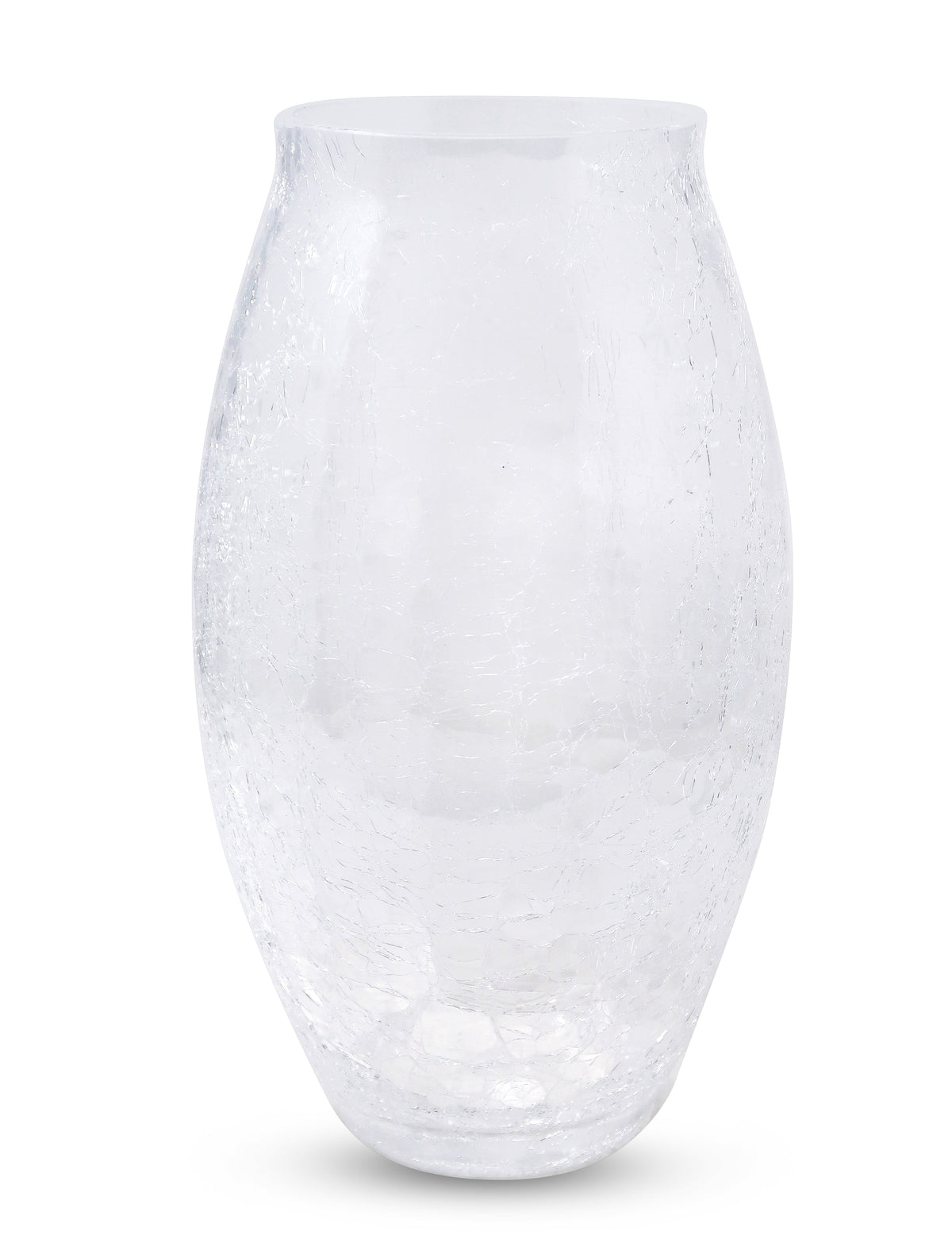 Liscio Ottico - 11" Centerpiece Vase with Cracked/Spiral Design