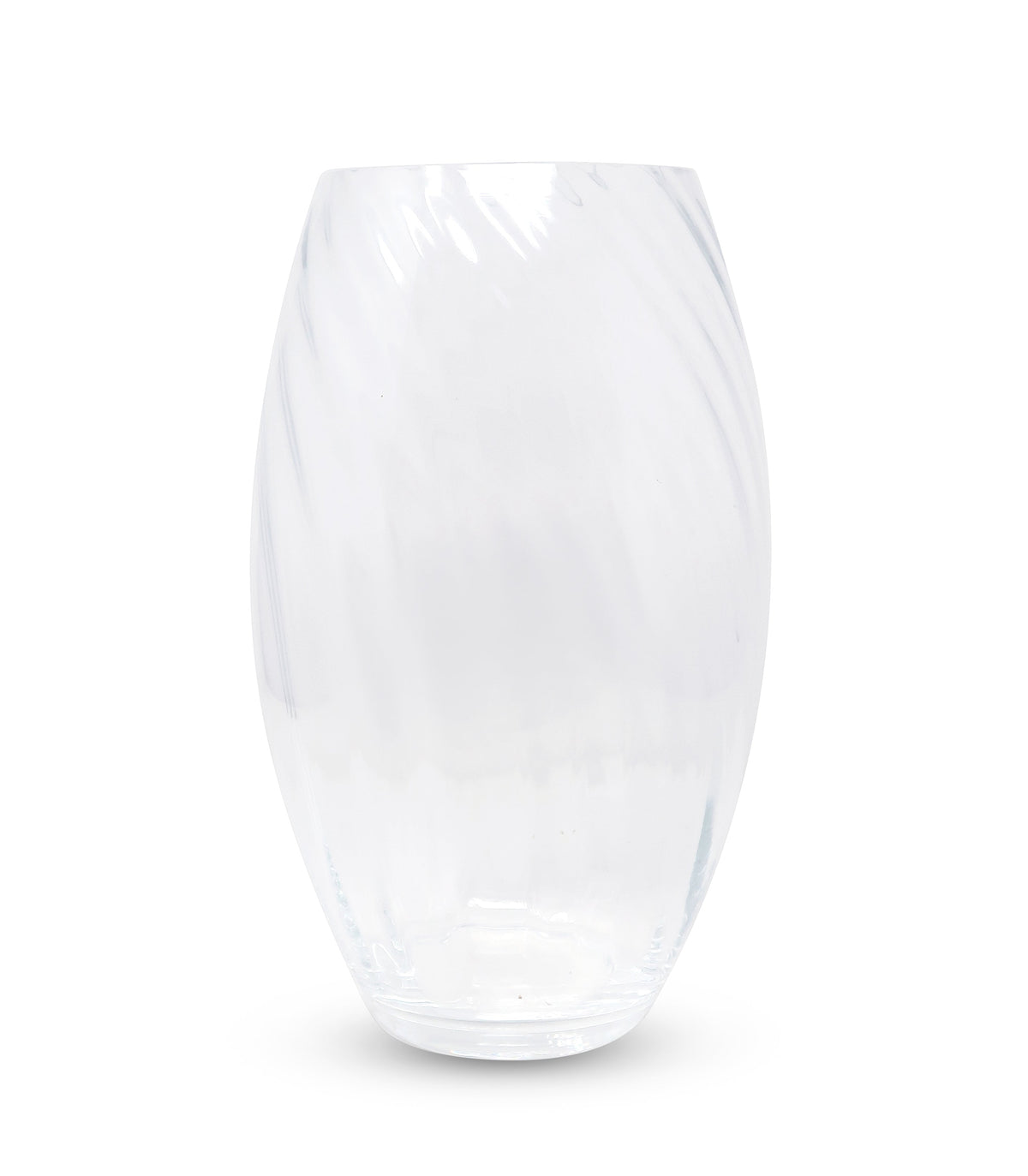 Liscio Ottico - 11" Centerpiece Vase with Cracked/Spiral Design