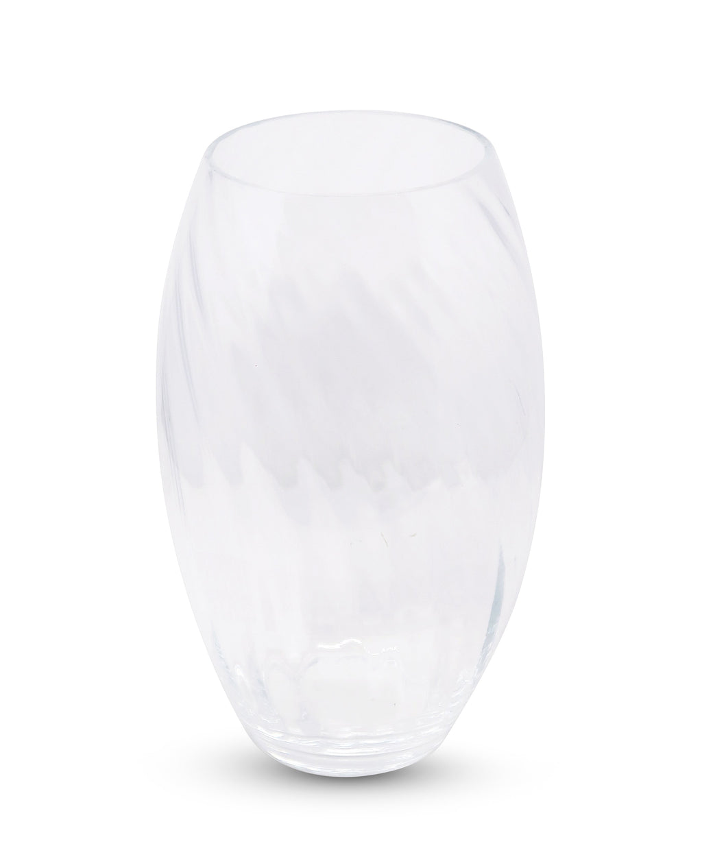 Liscio Ottico - 11" Centerpiece Vase with Cracked/Spiral Design