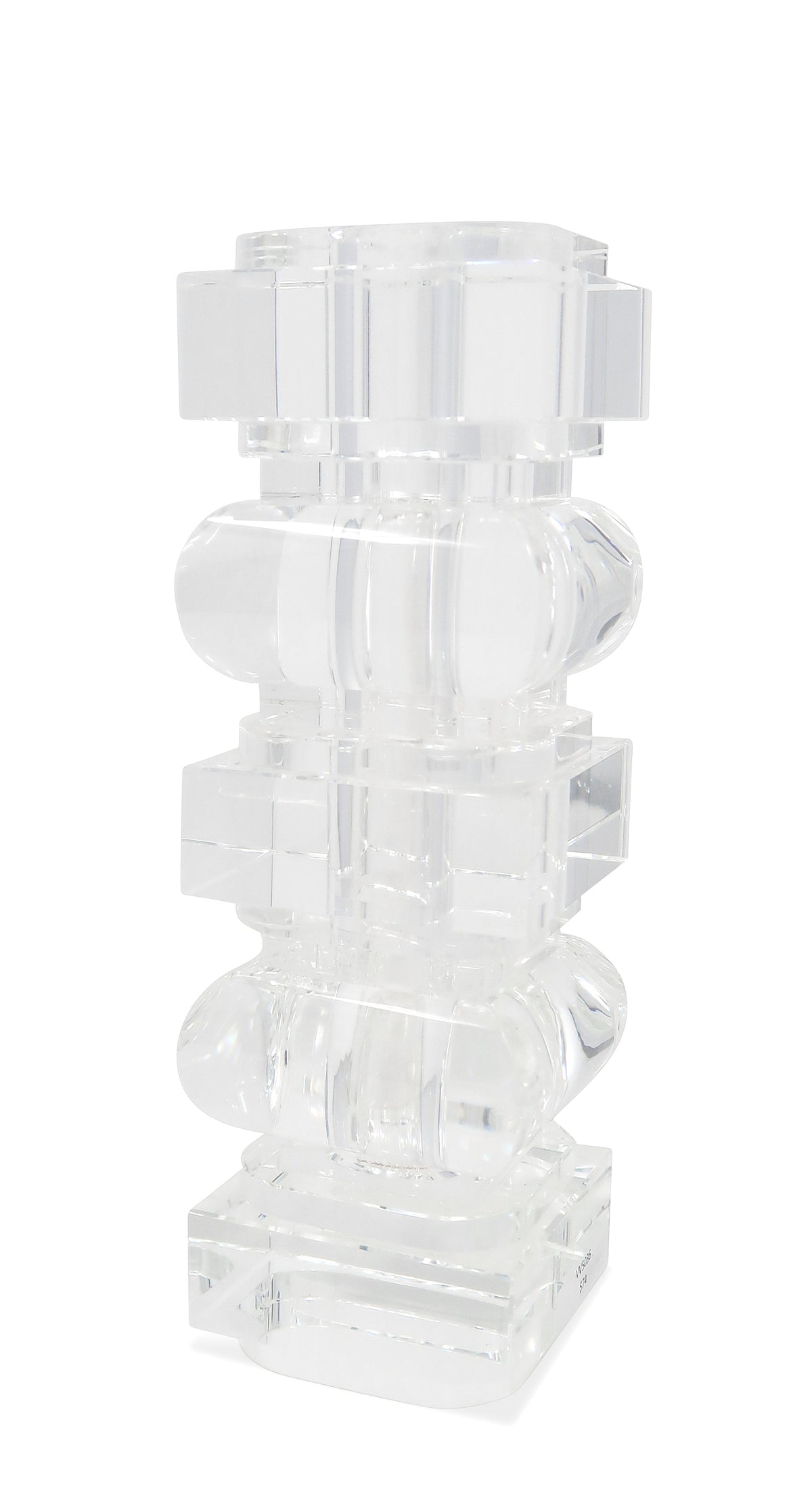 Crystal Vase Blocks Design, 10.25"H