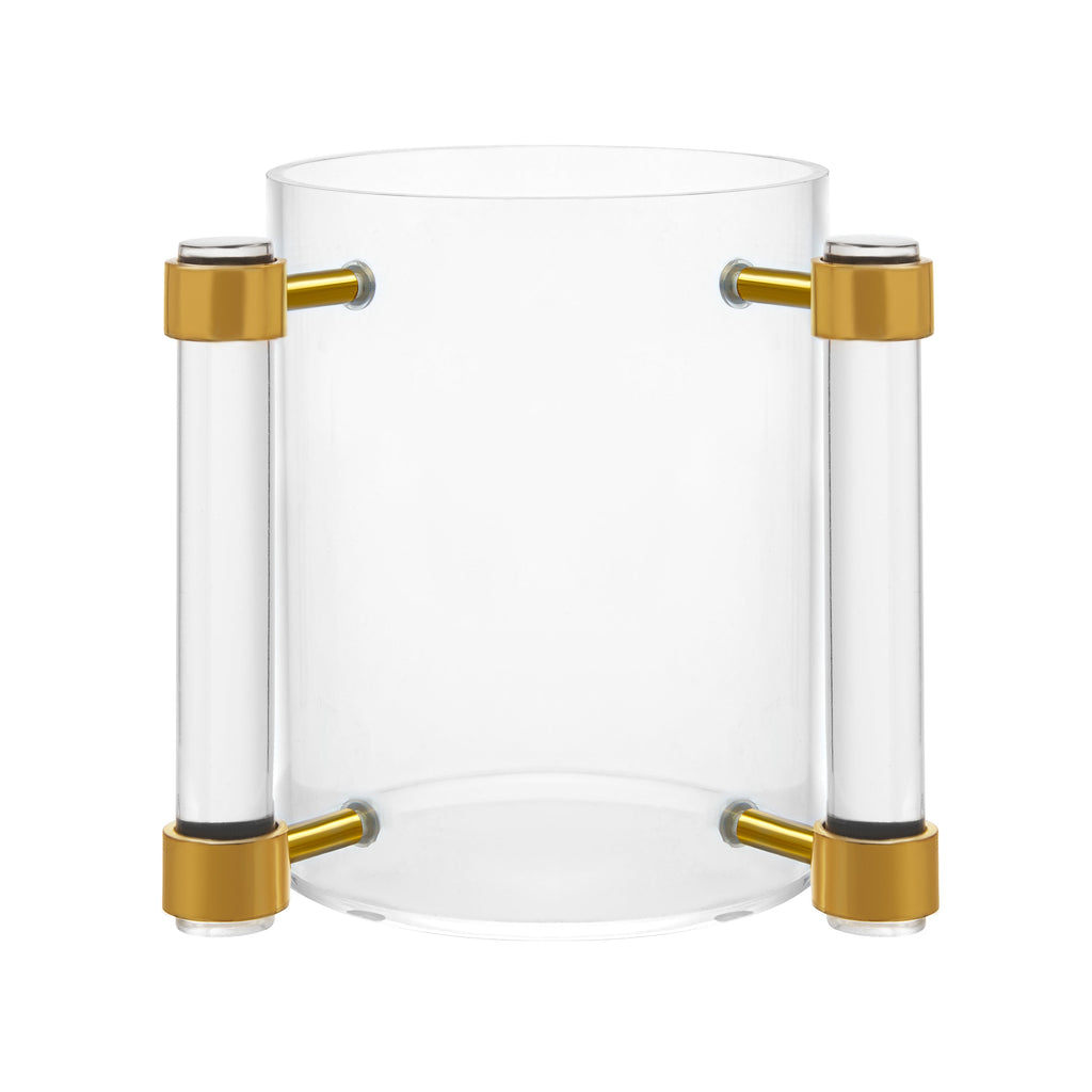 Acrylic Wash Cup with White/Clear/Marble Handles
