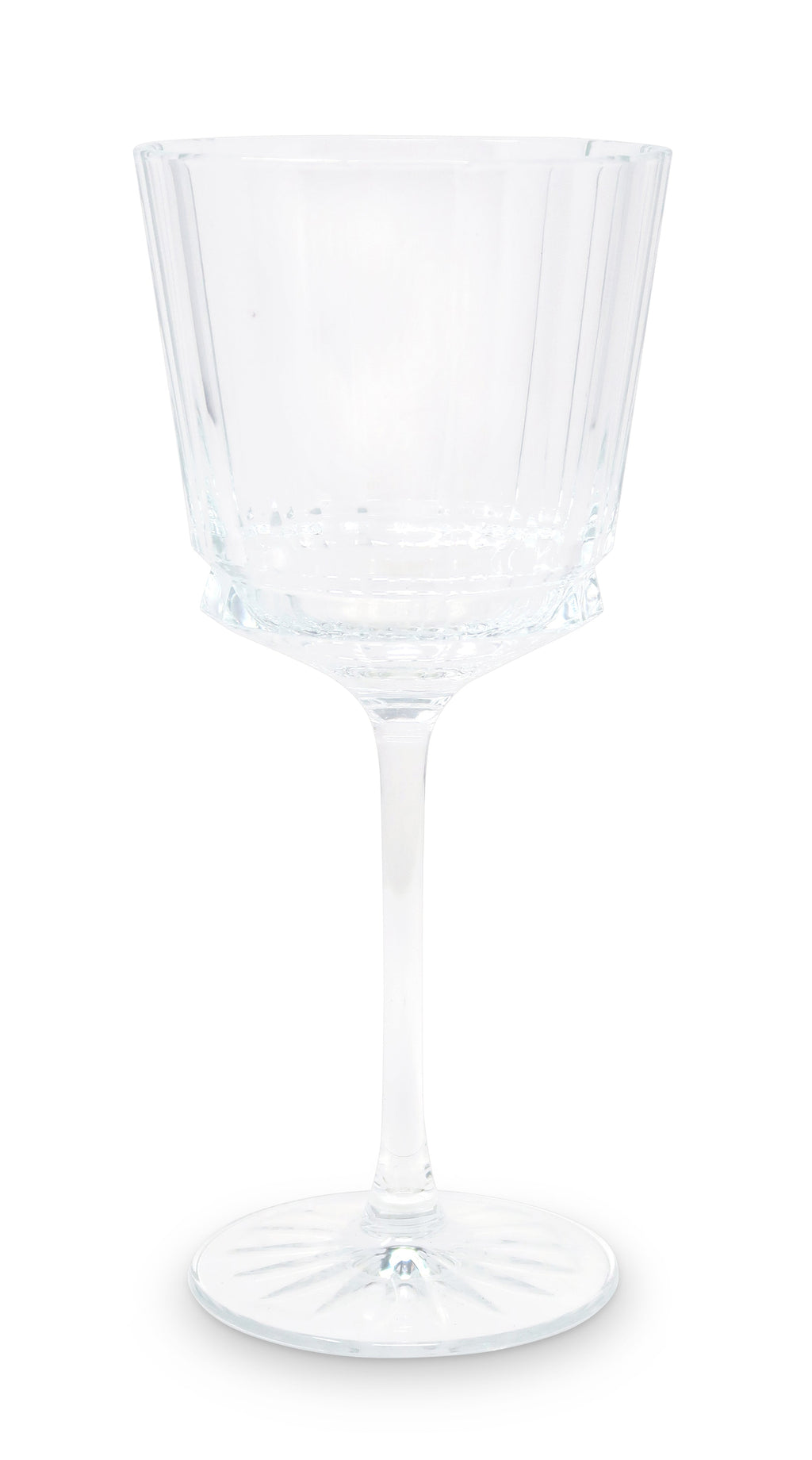 Liscio Ottico - Set of 6 Glasses with Linear Design and Shade on the Bottom