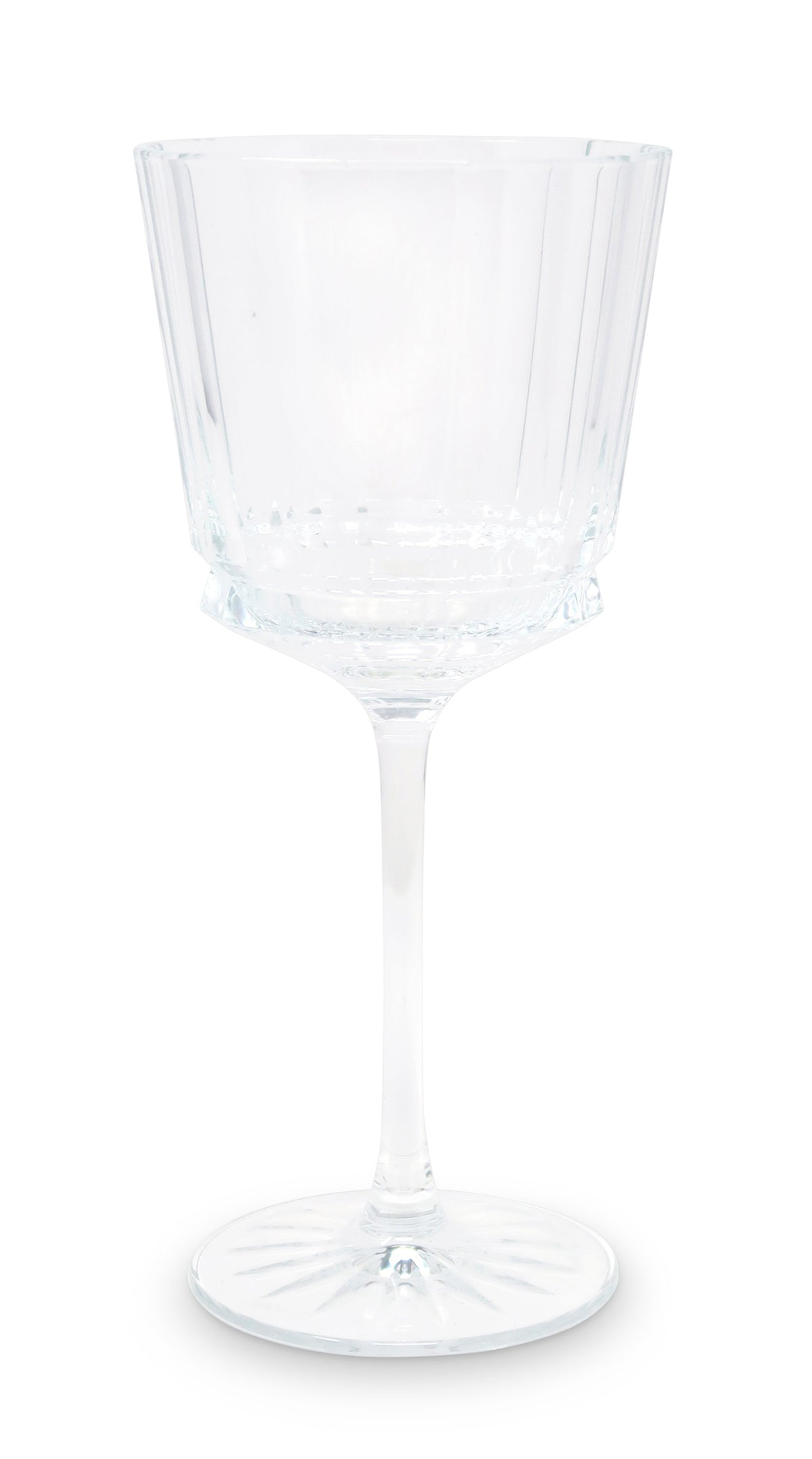 Liscio Ottico - Set of 6 Glasses with Linear Design and Shade on the Bottom