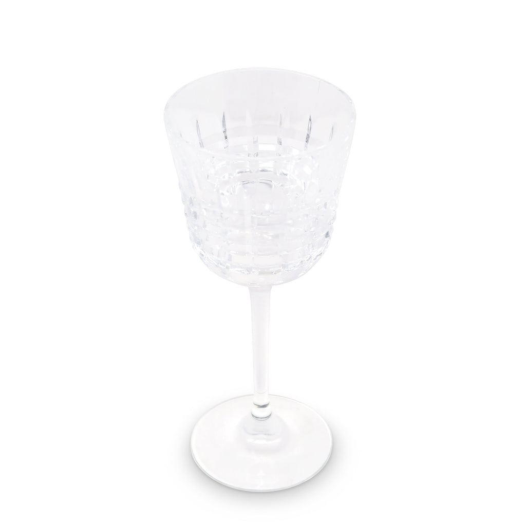 Liscio Ottico - Elegant Set of 6 Glass Glasses with Amber Shade on Bottom