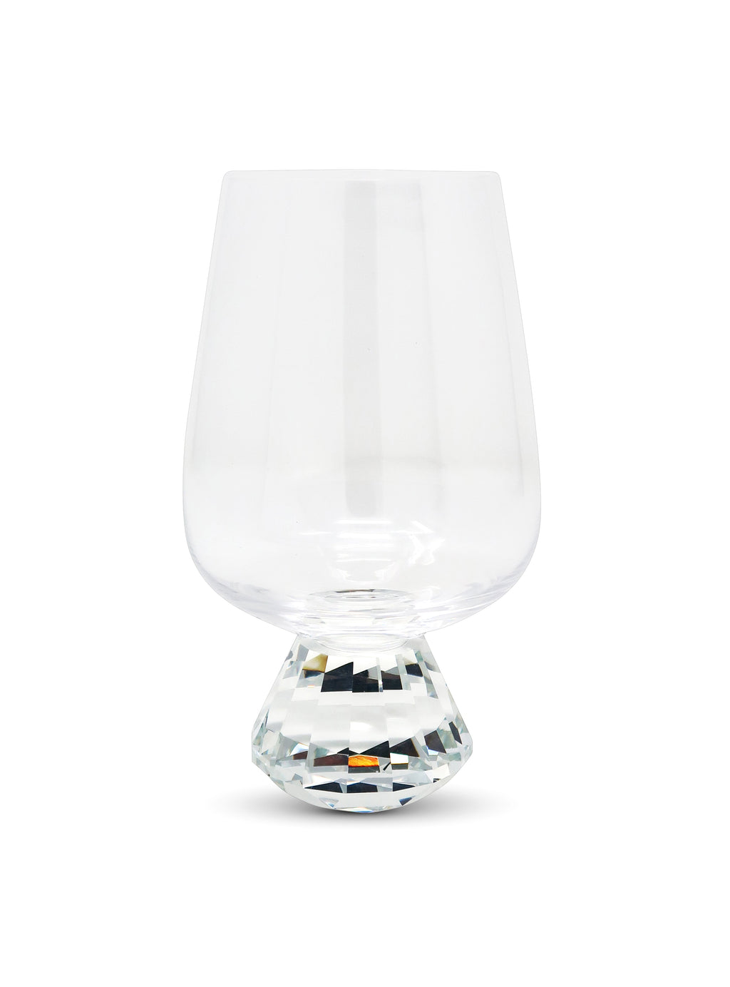 Set of 6 Wine Glasses with Diamond Base