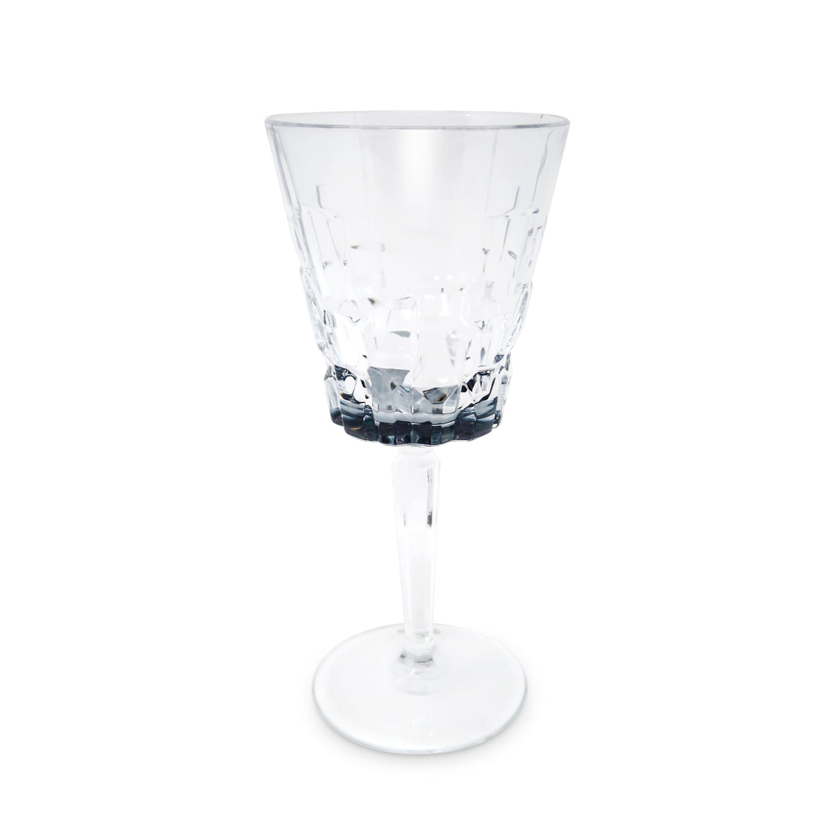 Liscio Ottico - Set of 6 Water Glasses with Block Design