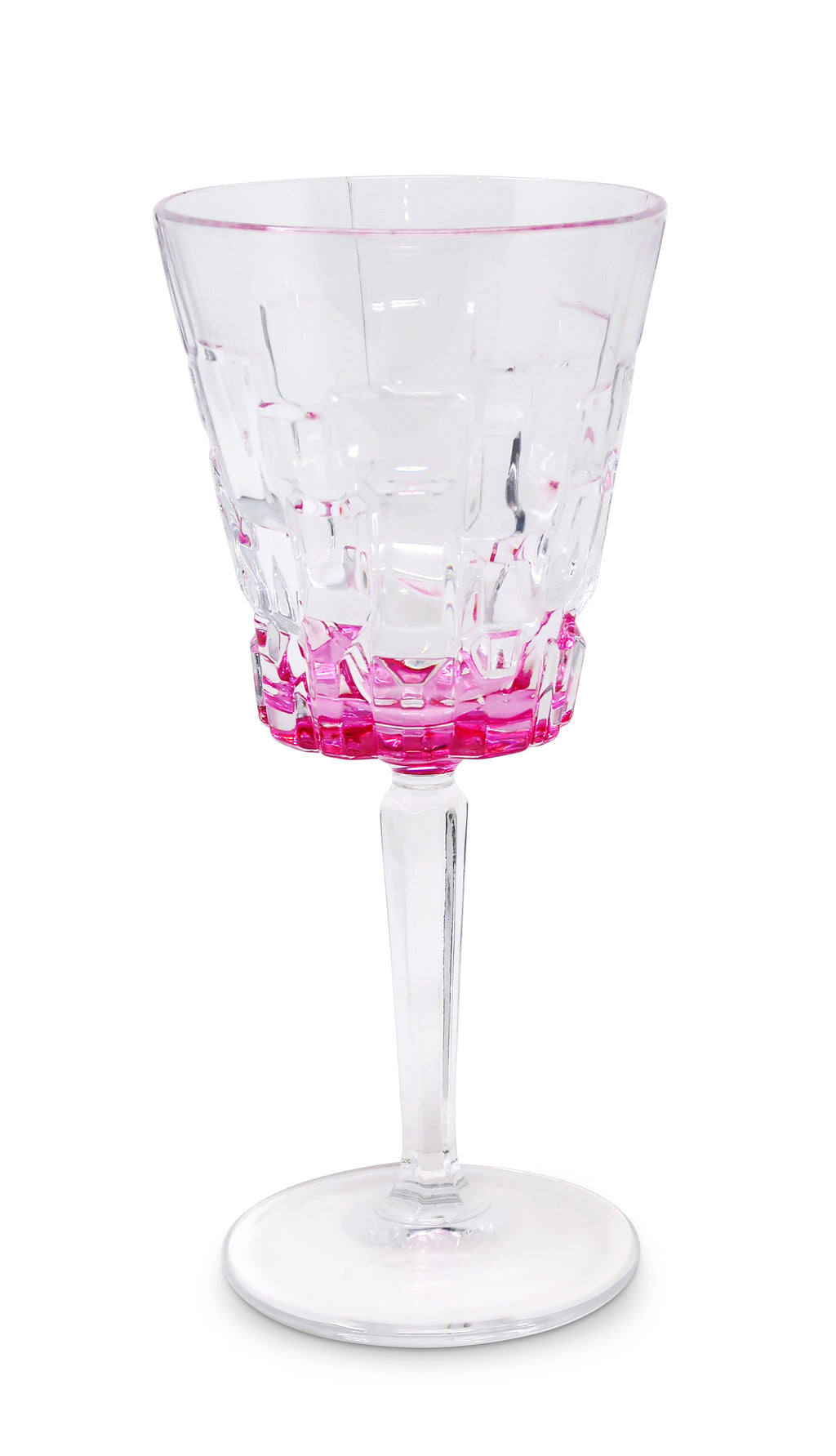 Liscio Ottico - Set of 6 Water Glasses with Block Design