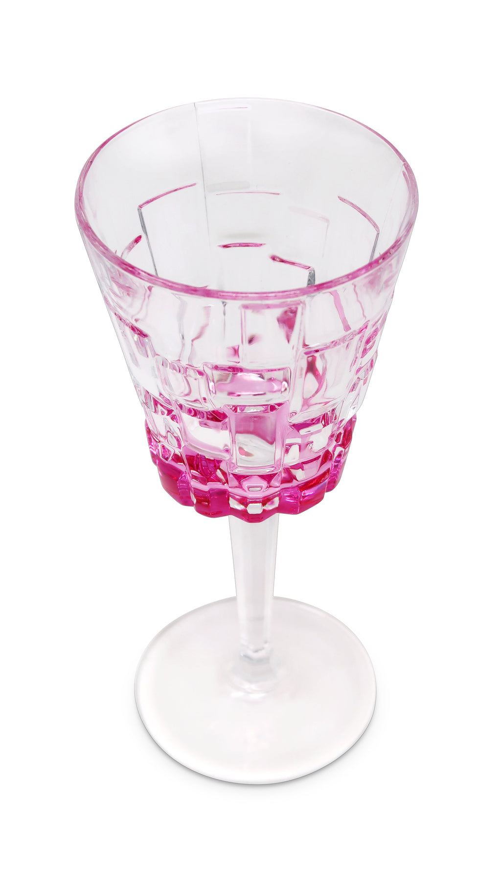Liscio Ottico - Set of 6 Water Glasses with Block Design