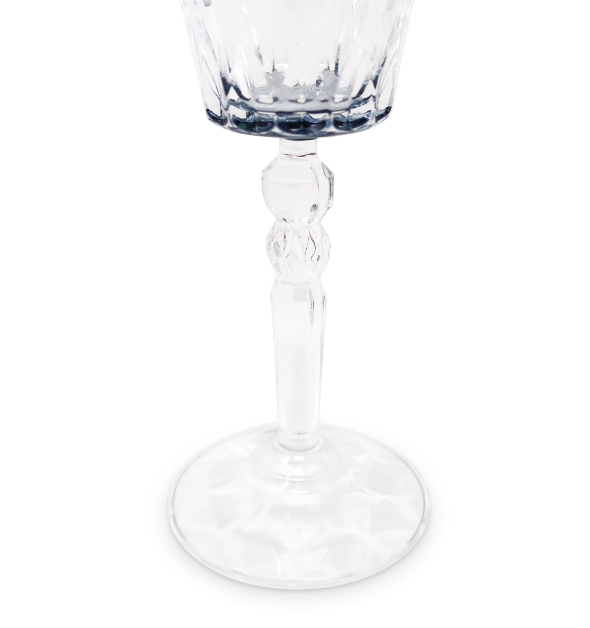 Liscio Ottico- Set of 6 Water Glasses with Dimond Cut