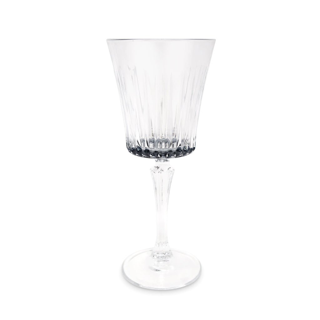 Liscio Ottico - Set of 6 Water Glasses with Linear Design