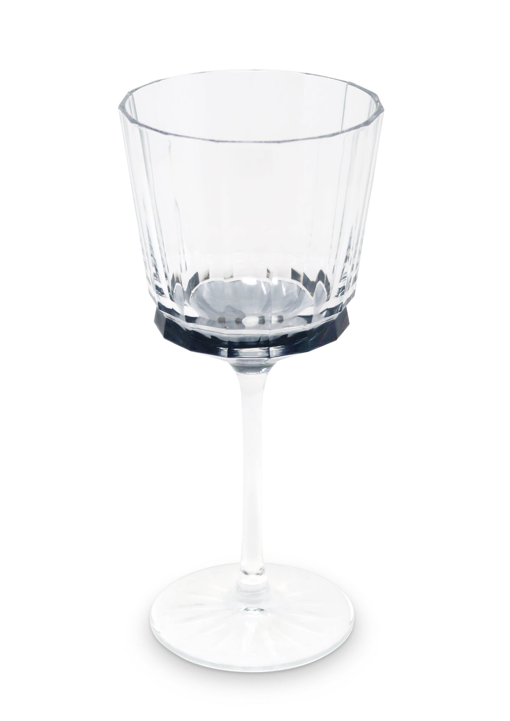 Liscio Ottico - Set of 6 Glasses with Linear Design and Shade on the Bottom