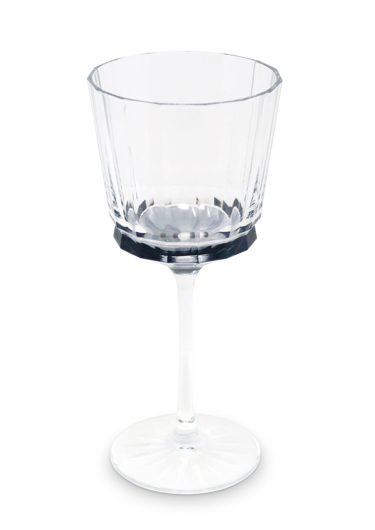 Liscio Ottico - Set of 6 Glasses with Linear Design and Shade on the Bottom