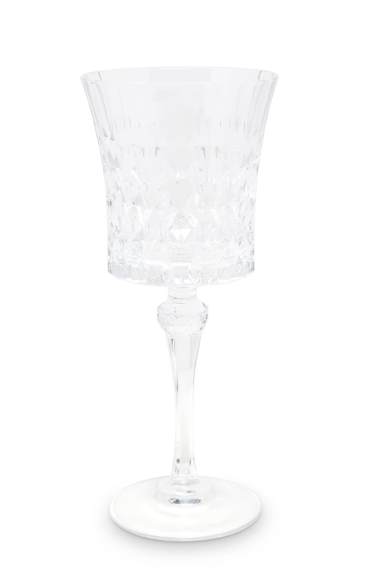 Liscio Ottico - Set of 6 Diamond Glasses with Smoked  Shade on the Bottom
