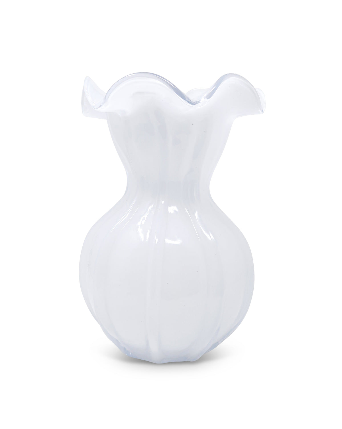 White Glass Vase (Available in 3 sizes)