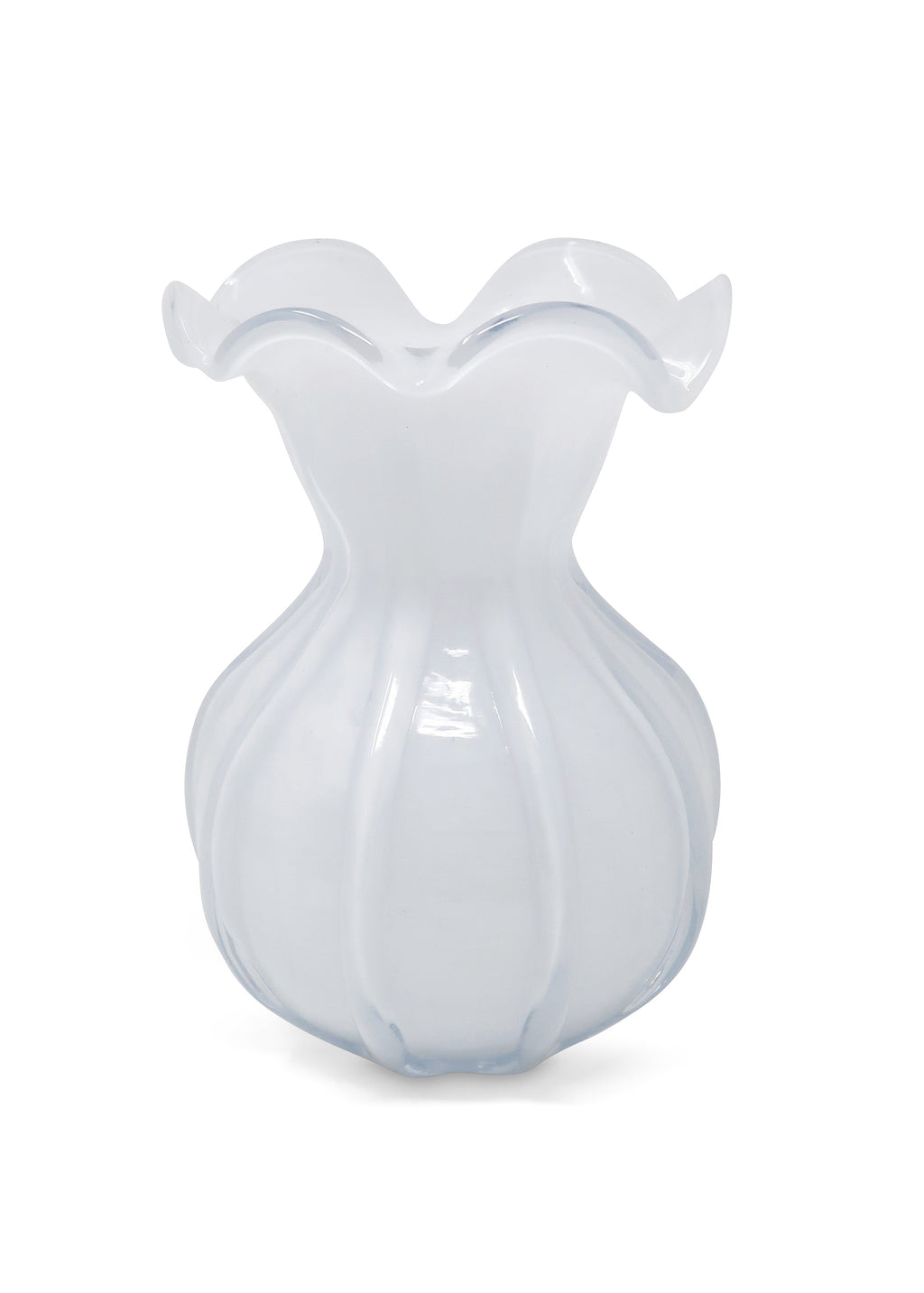 White Glass Vase (Available in 3 sizes)