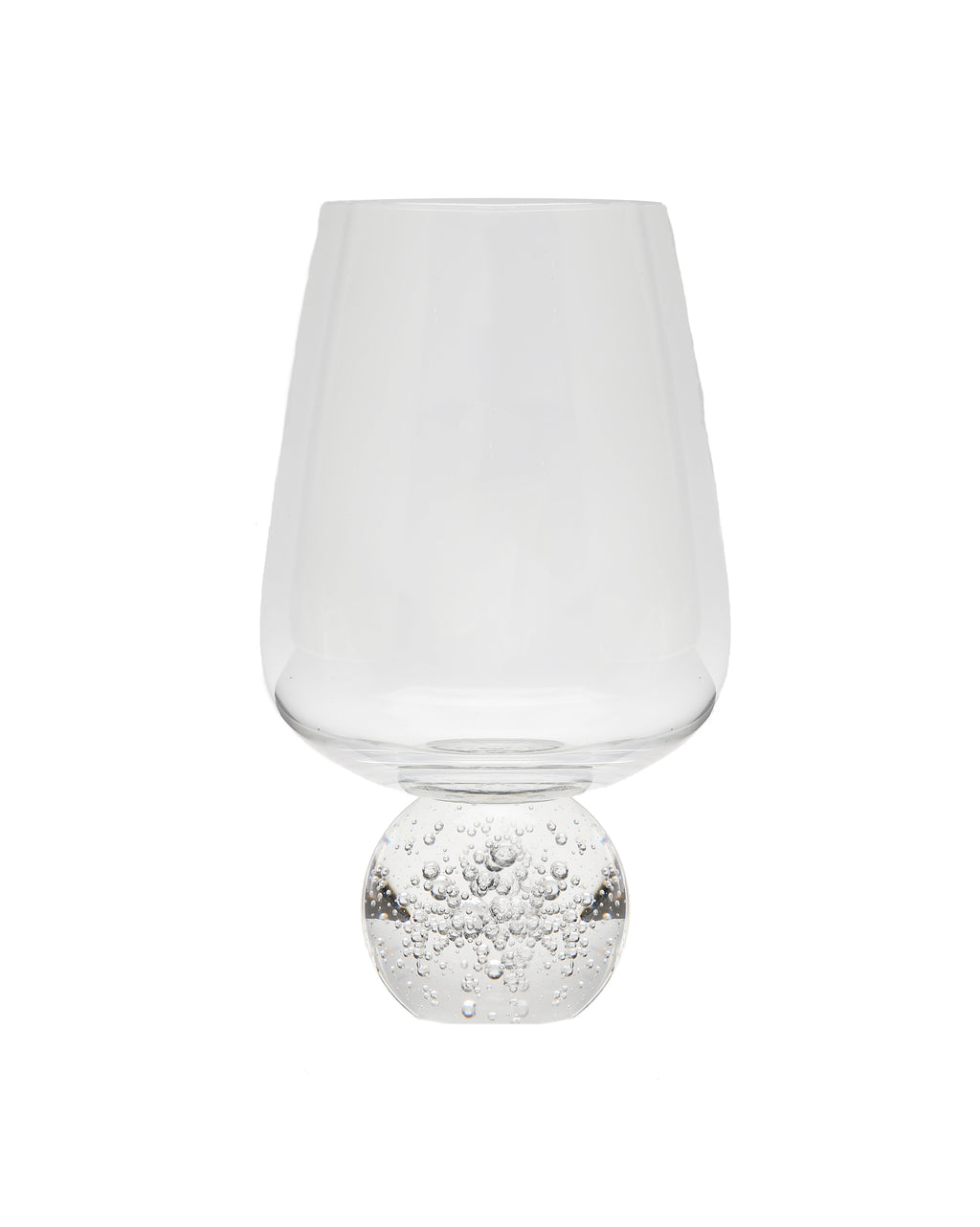 Set of 6 Wine Glasses on Crystal Ball Pedestal