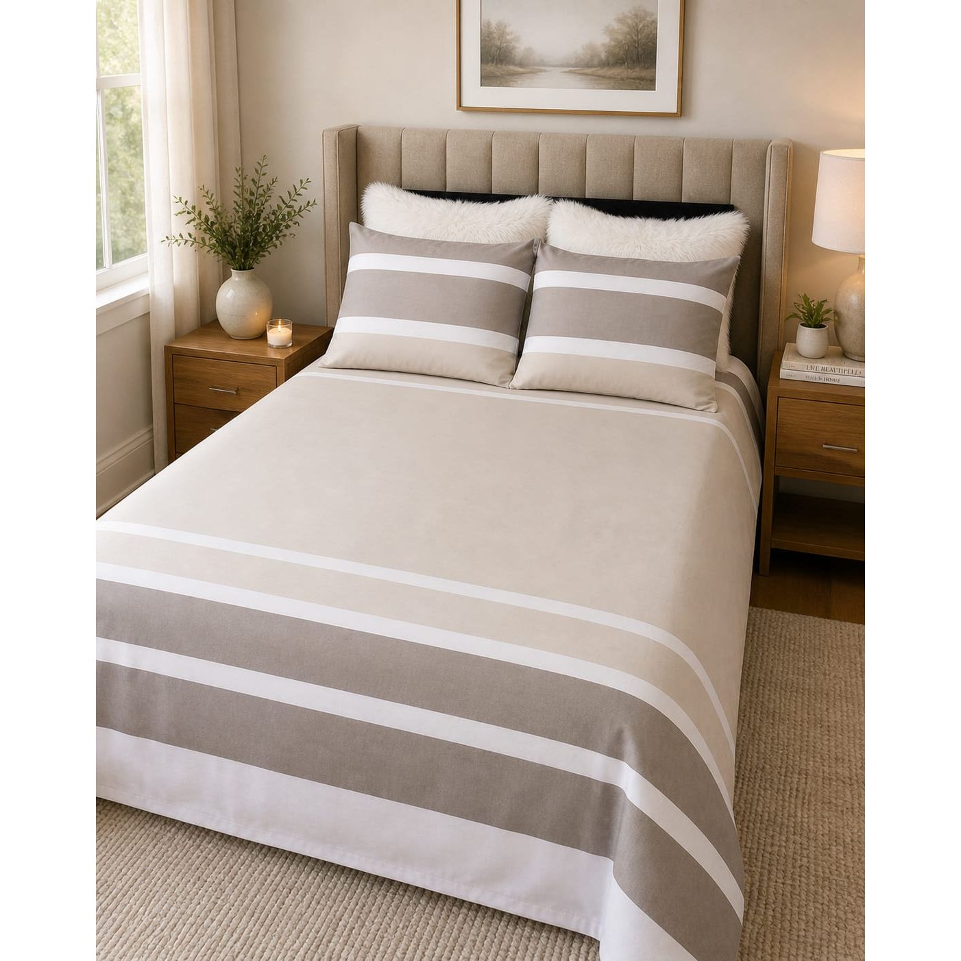 Symphony Beige by Cruise Duvet Cover Bedding Set