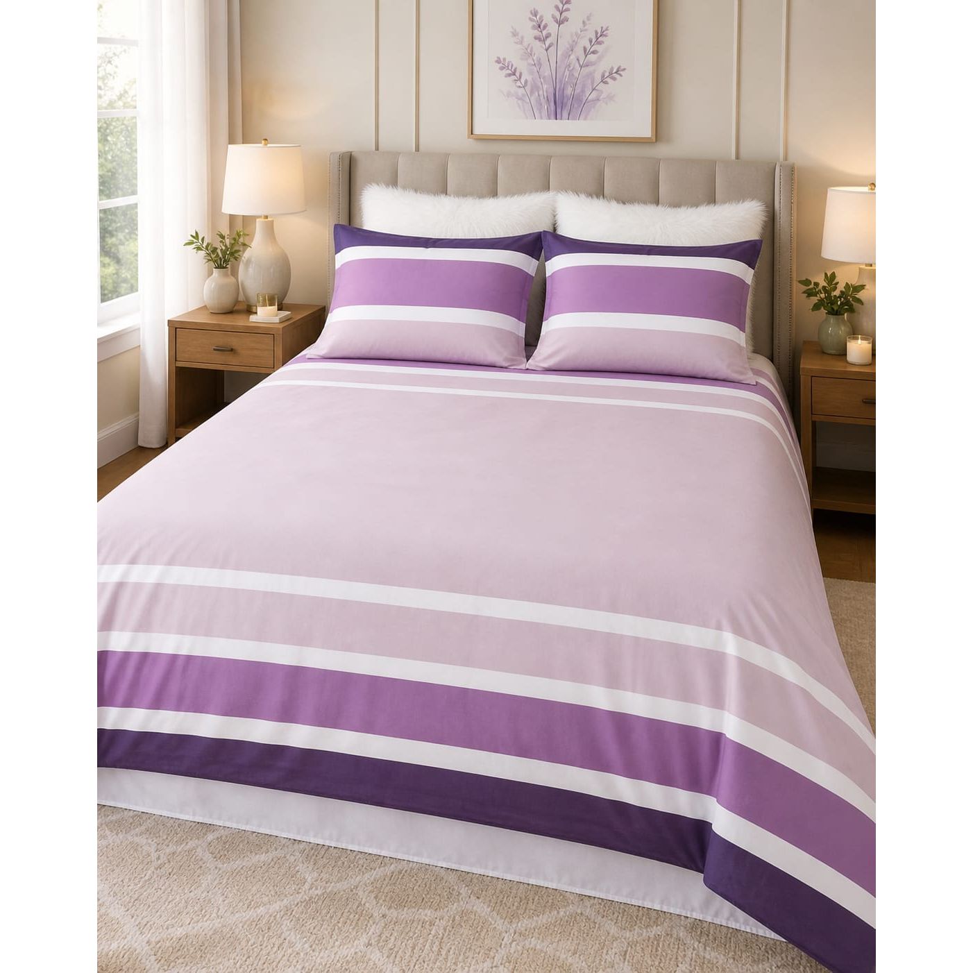 Symphony Purple by Cruise Duvet Cover Bedding Set