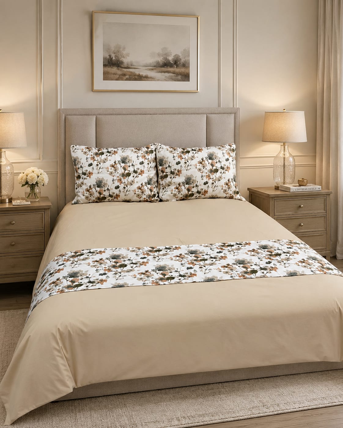Floral Design Duvet Cover Bedding Set
