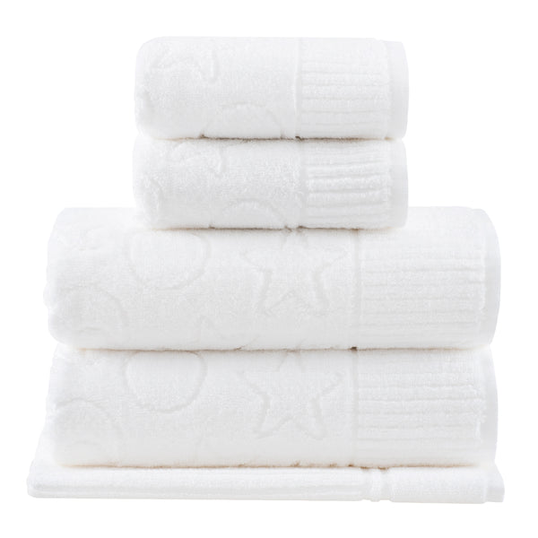 Soft Kids Bath Towel Set Fun Zodiac Design, Ultra-Absorbent Air Cotton by Veluda