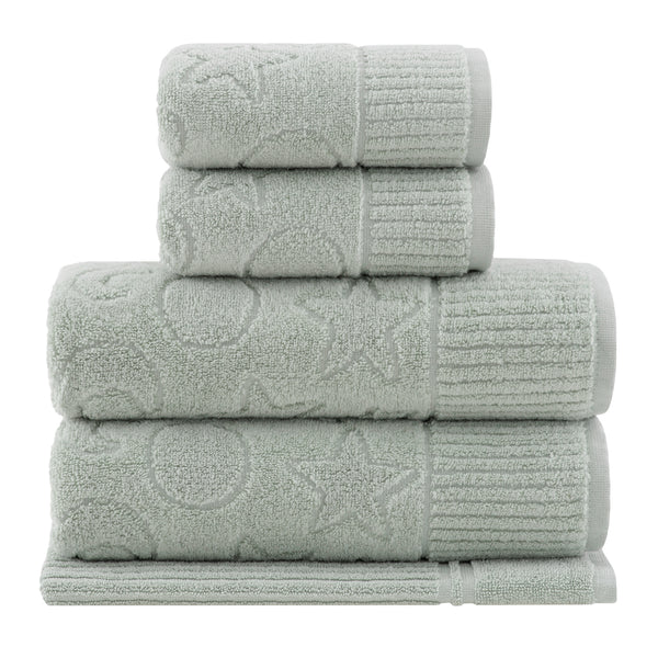 Soft Kids Bath Towel Set Fun Zodiac Design, Ultra-Absorbent Air Cotton by Veluda