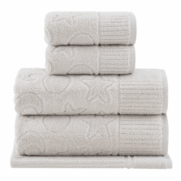 Soft Kids Bath Towel Set Fun Zodiac Design, Ultra-Absorbent Air Cotton by Veluda