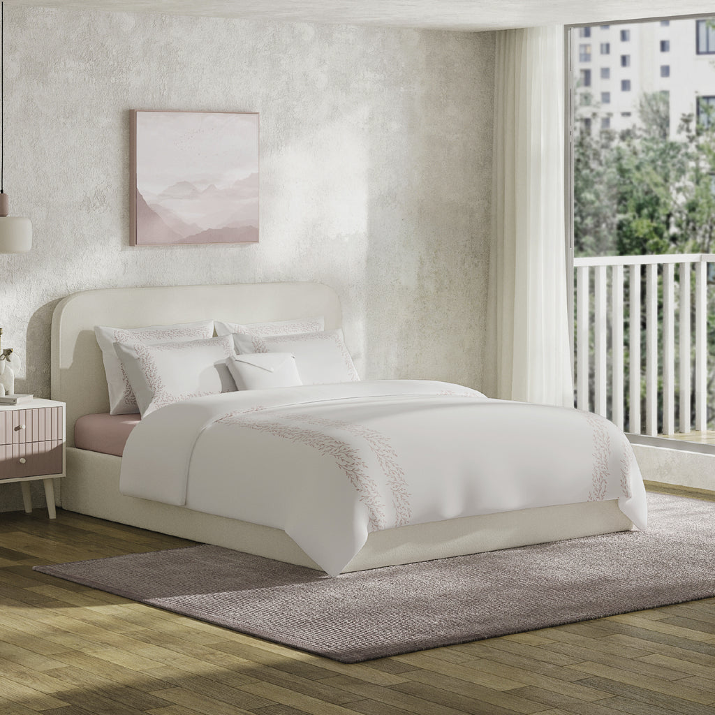 The Adeline Duvet Cover Bedding Set - Dusty Rose