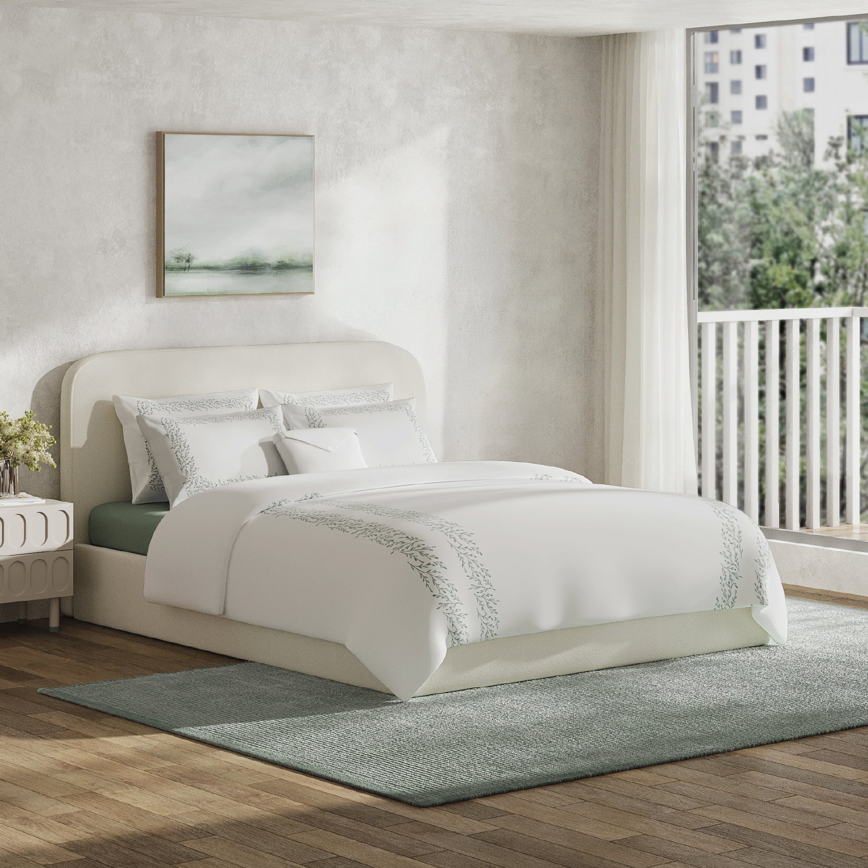 The Adeline Duvet Cover Bedding Set - Sage