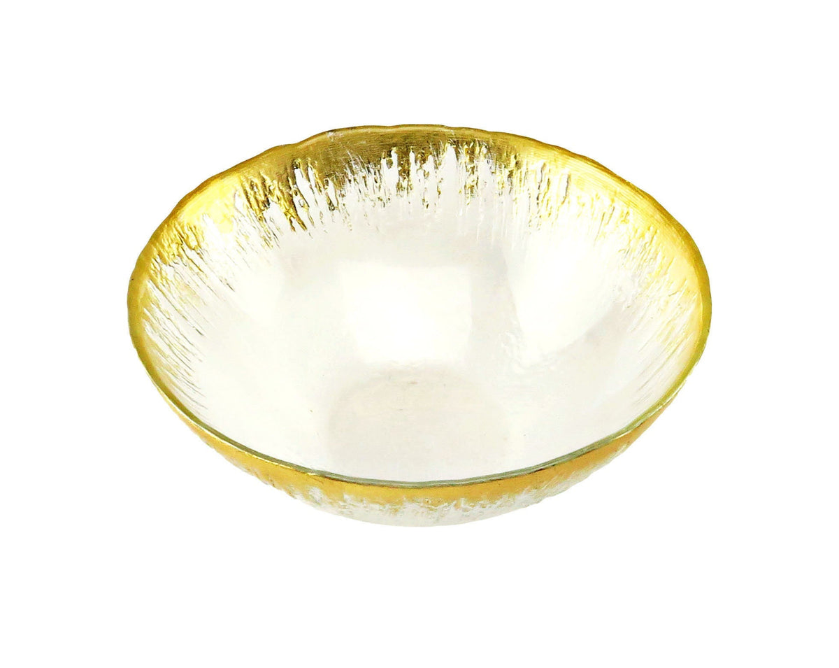 Individual Bowl with Flashy Gold Design
