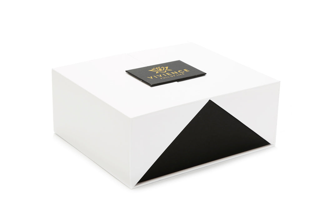 Glossy Gold Hemispheric shaped Diffuser with White Flower, "English Pear & Freesia" Scent