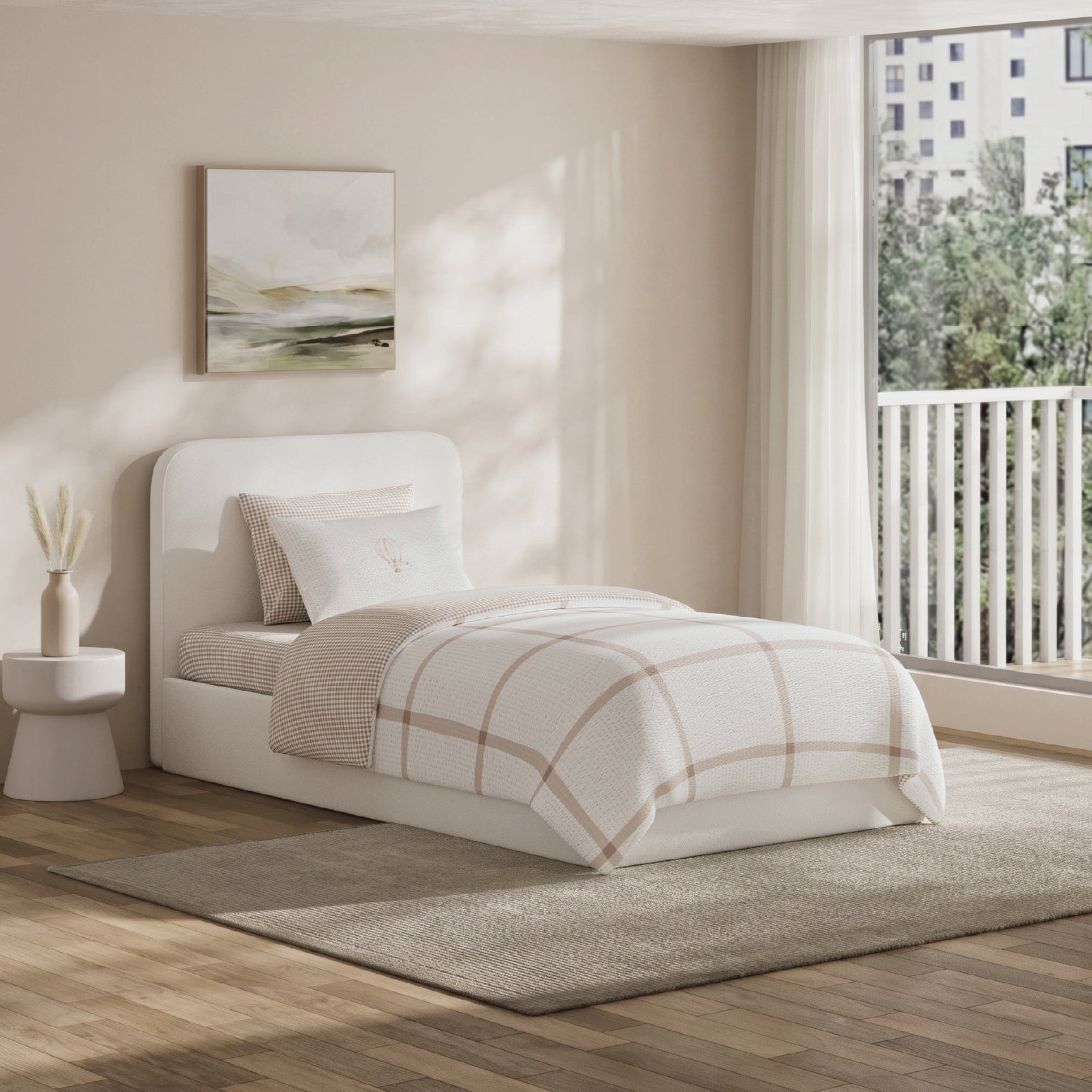 The Emma Duvet Cover Bedding Set - Biscuit