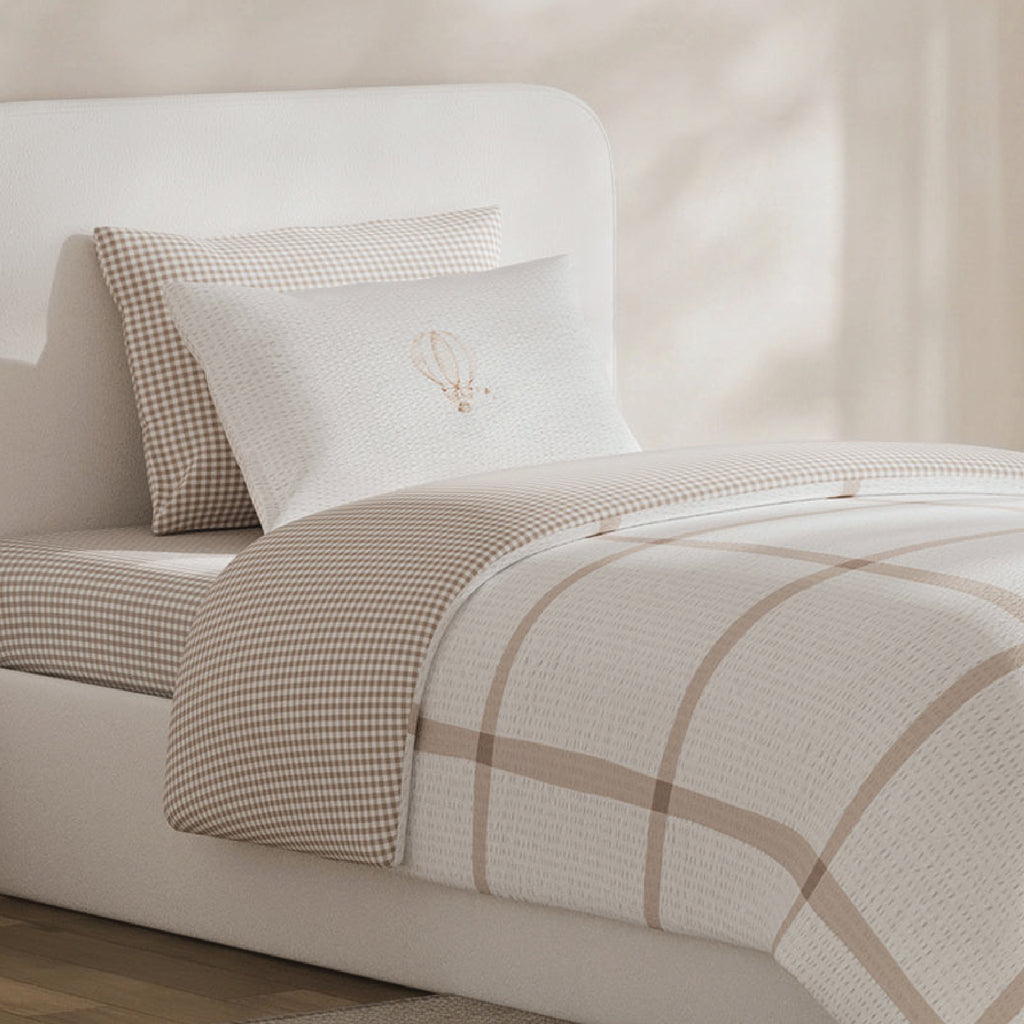 The Emma Duvet Cover Bedding Set - Biscuit