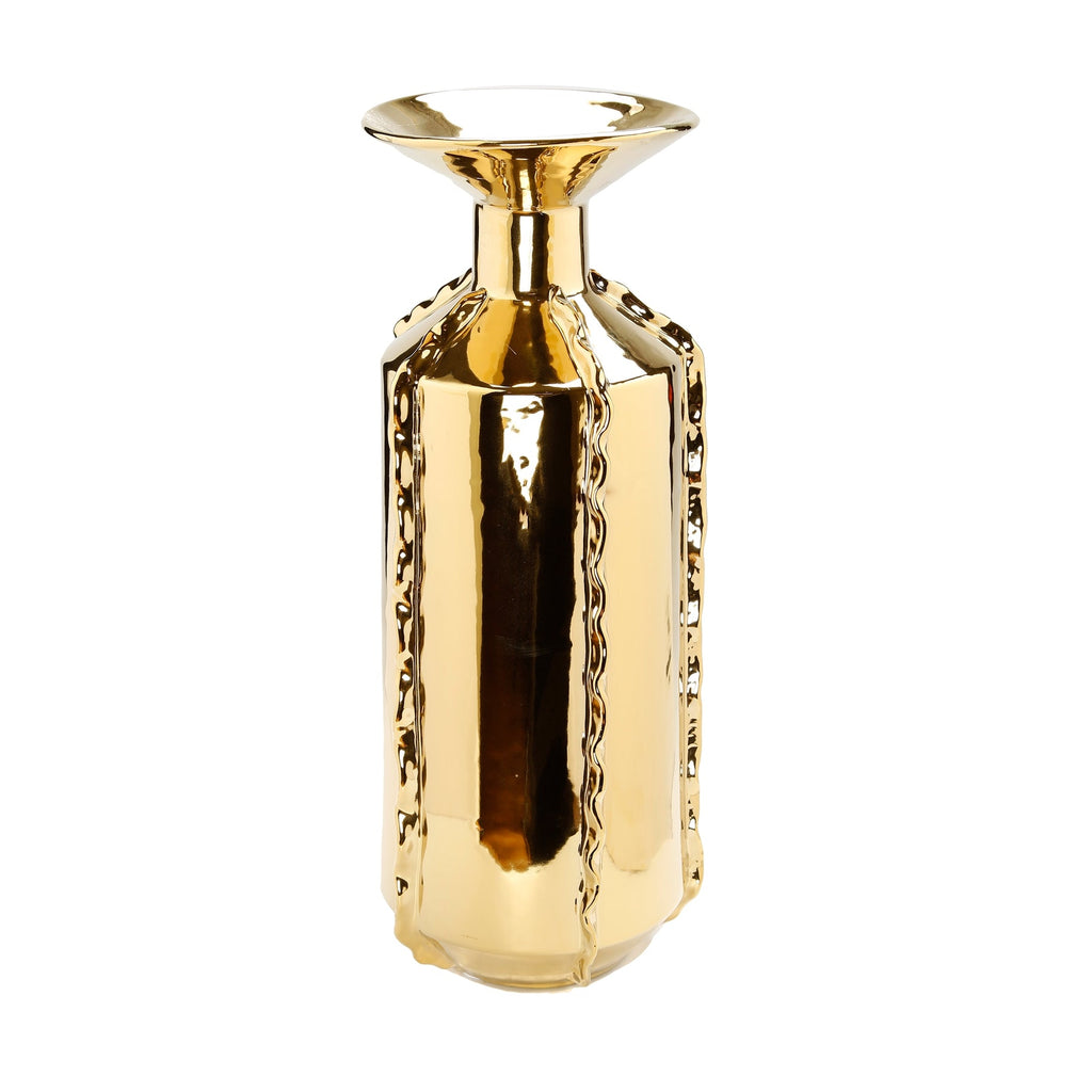 Gold Metallic Vase - Tall