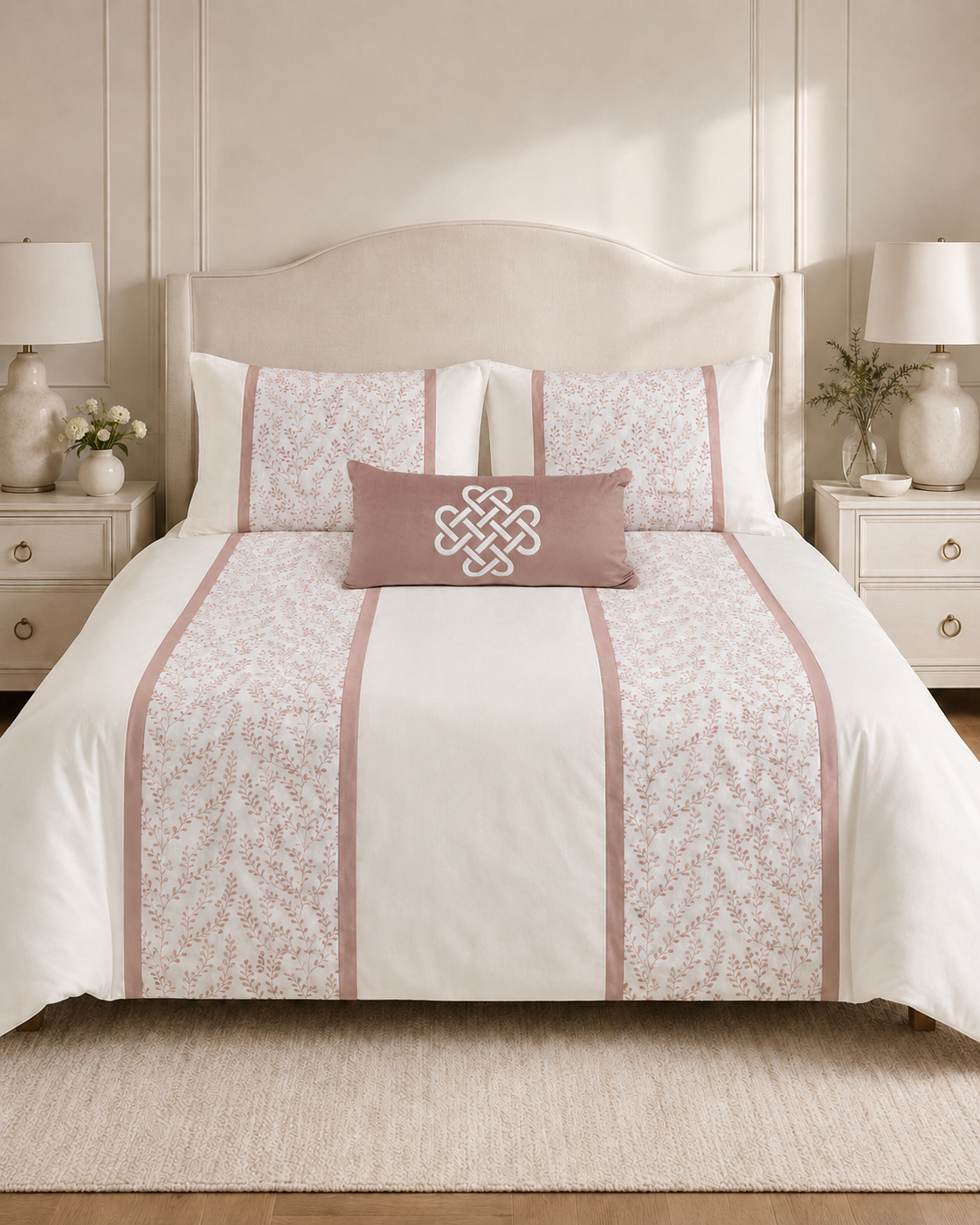 The Botanical Heritage Mauve Duvet Bedding Set