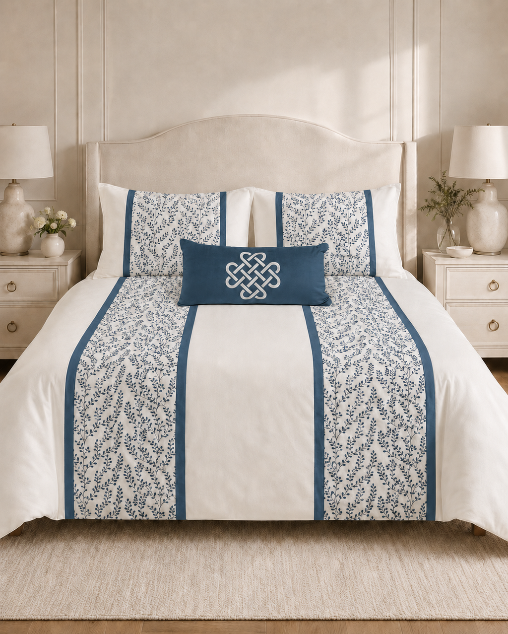 The Botanical Heritage Blue Duvet Bedding Set