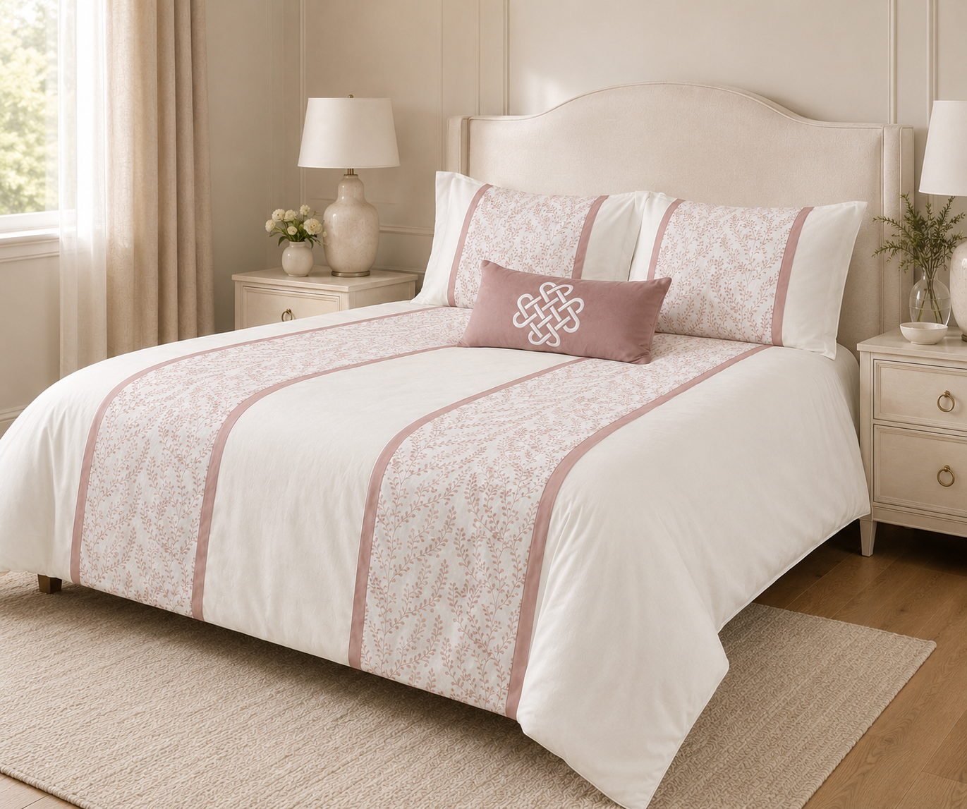 The Botanical Heritage Mauve Duvet Bedding Set