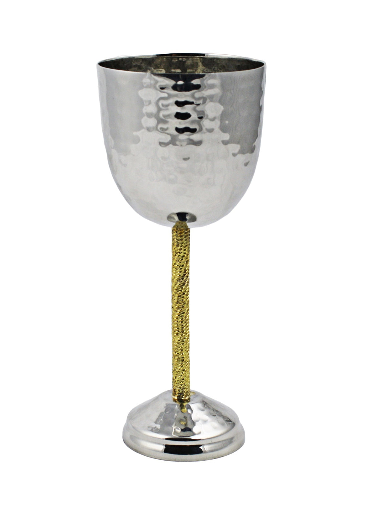 Kiddush Goblet with Gold Stem