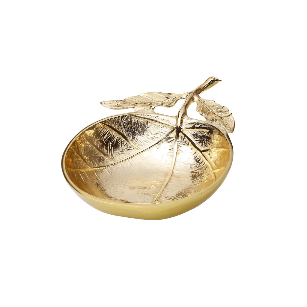 Gold Leaf Dish - 8.25"L