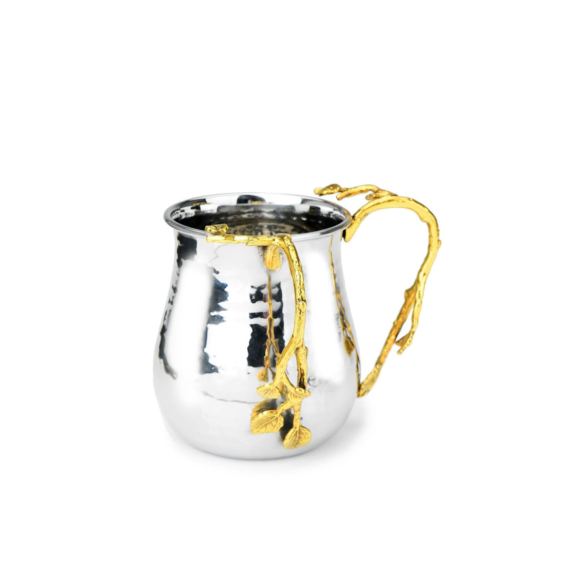 6" Wash Cup w Leaf Design
