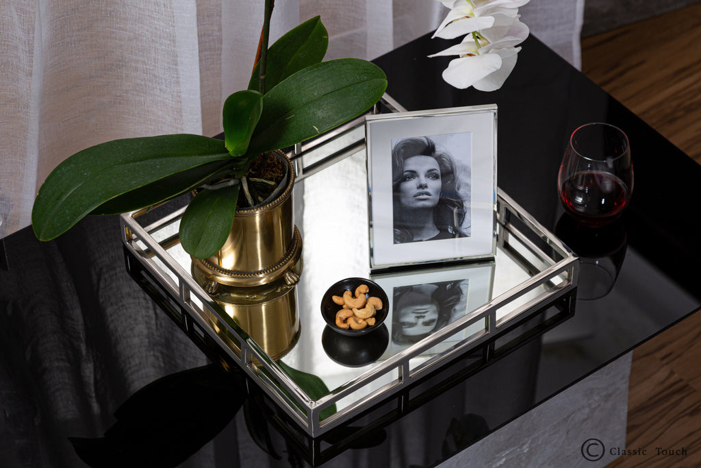 Large Square Mirror Tray