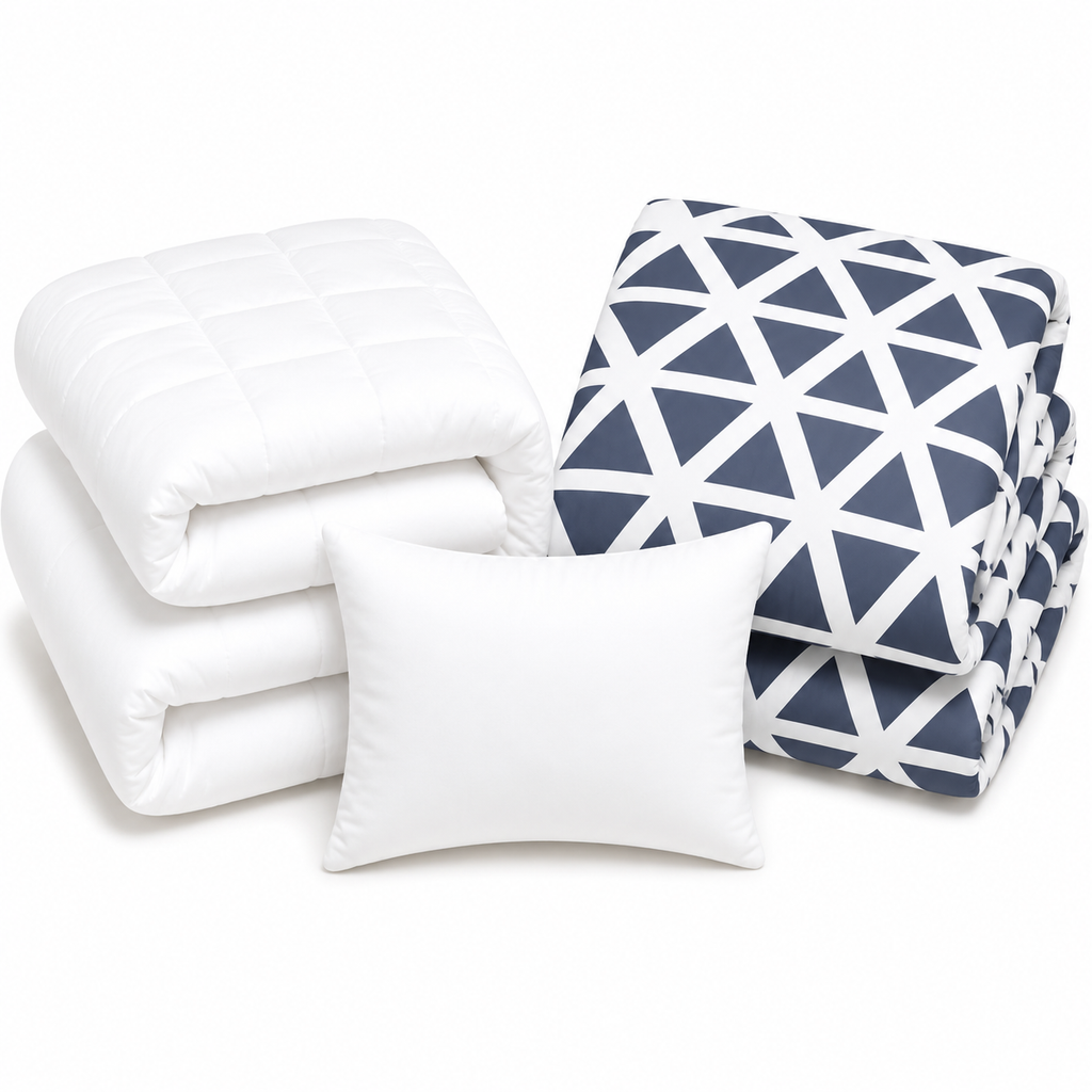 Blue Taj Duvet Cover Bedding Set Camp Package