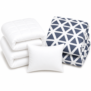 Blue Taj Duvet Cover Bedding Set Camp Package