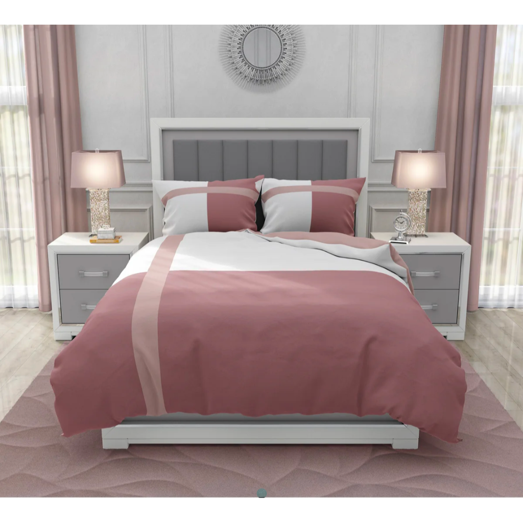Pink Viking Duvet Cover Bedding Set Camp Package